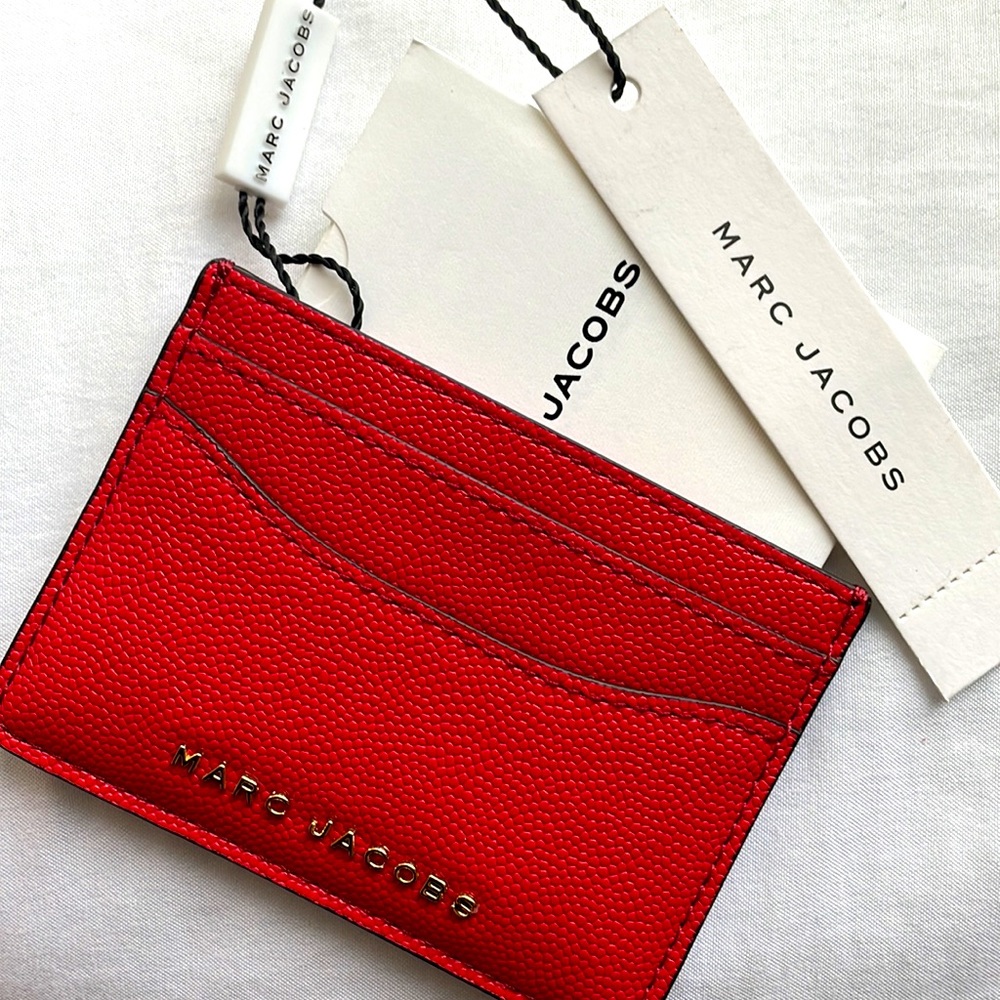 NWT Marc Jacobs Fire Red Card Case Holder